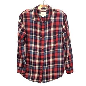 AMERICAN EAGLE Plaid Button Down Shirt Lightweight
